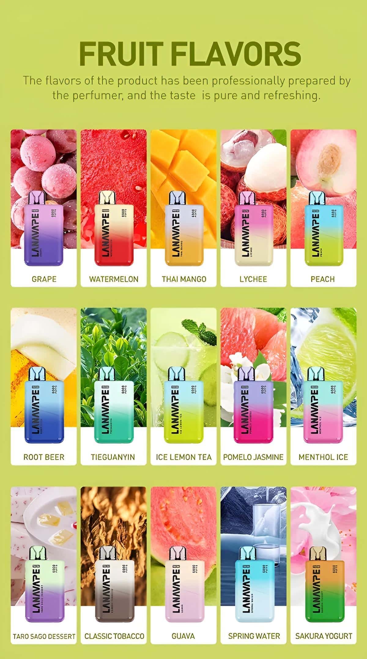 LANA6000口拋棄式電子煙｜3.5%尼古丁｜Type-C快充｜台灣現貨