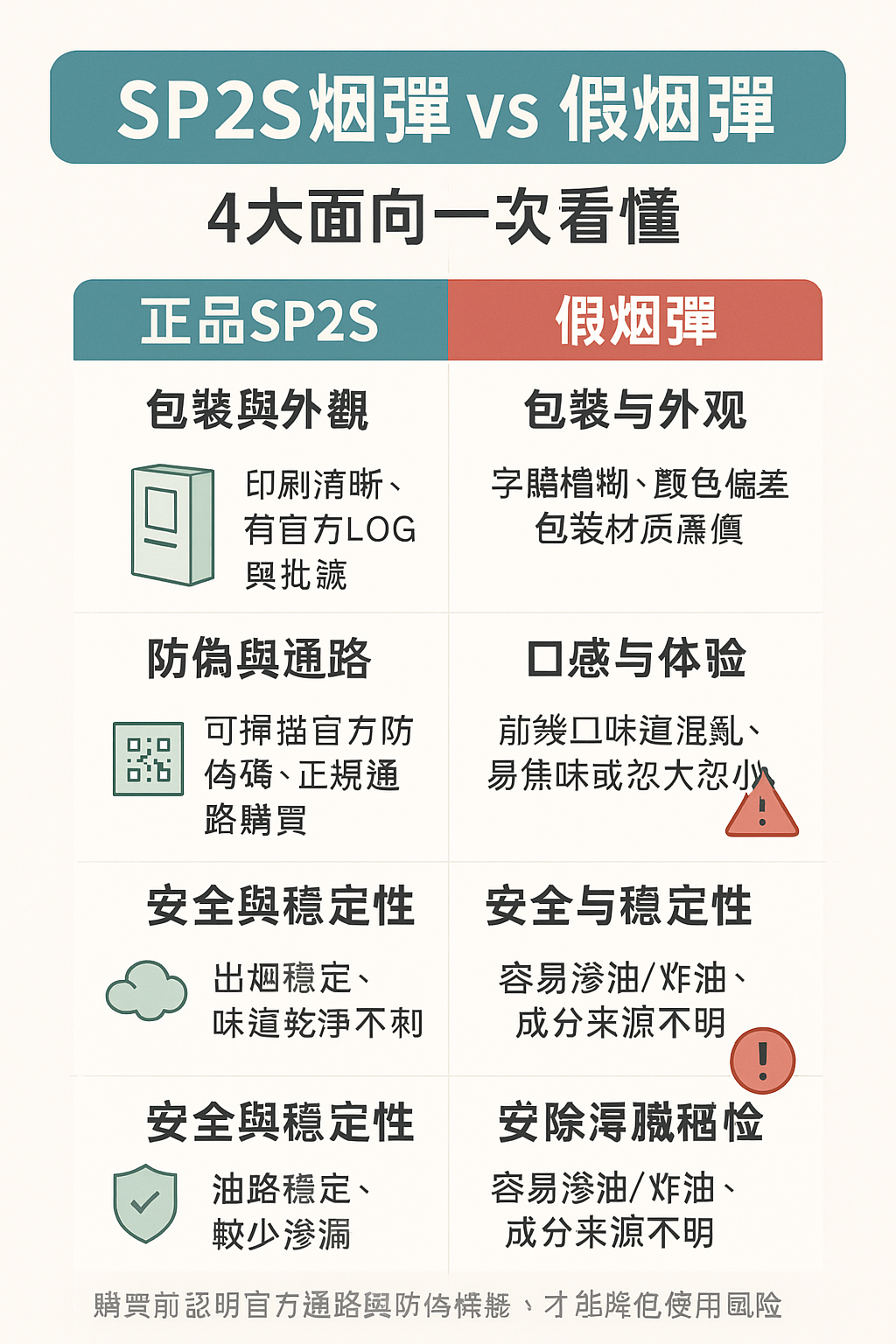 SP2S煙彈和假煙彈有什麼區別？4大面向一次看懂